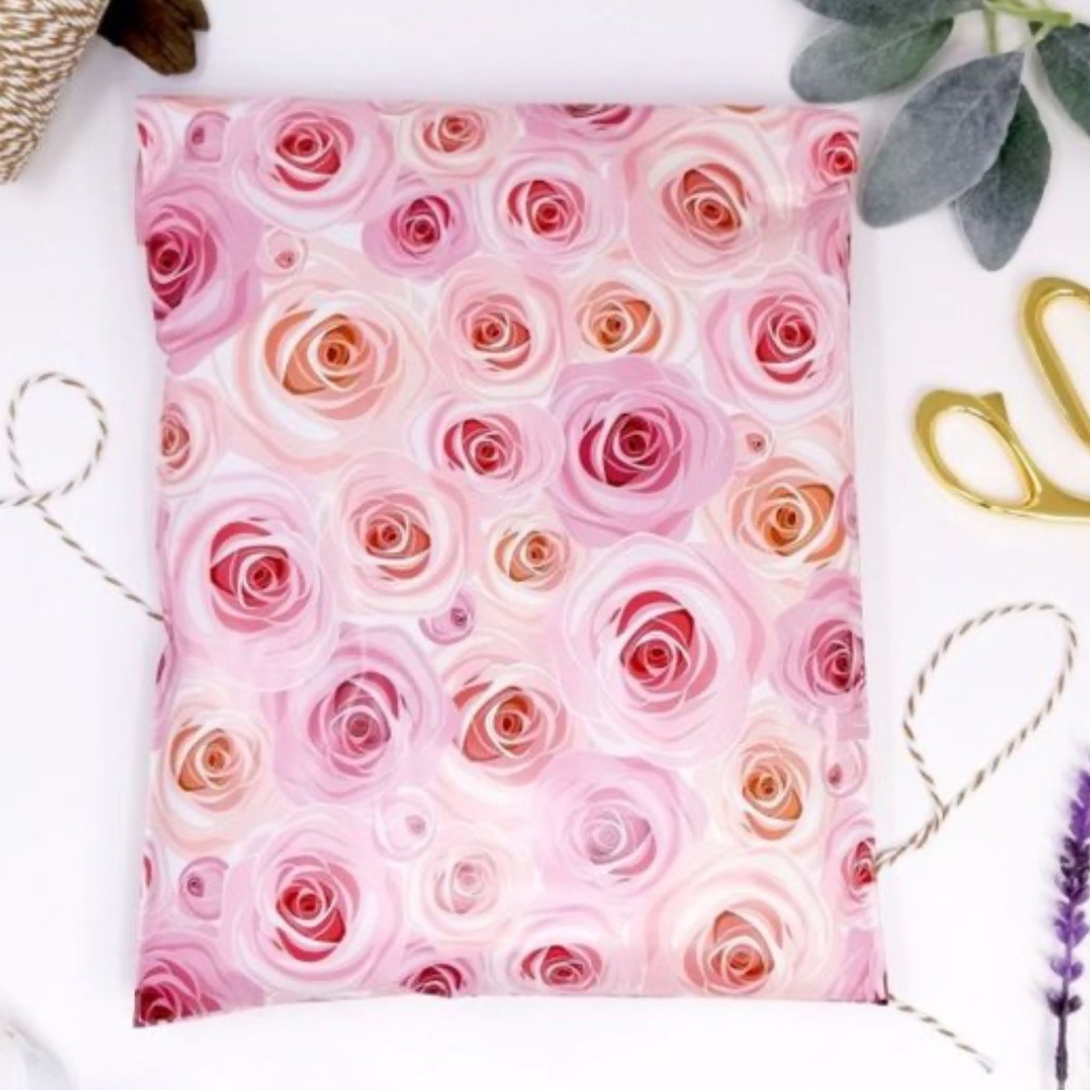 40 9x12 roses designer polymailer